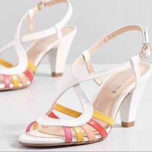 Strappy Multi-Colored NWB Heels by Chelsea Crew